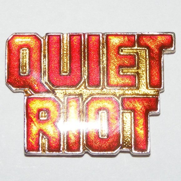 QUIET RIOT Pin, 80's Tie-tack, Hat pin, Vintage - Picture 6 of 6